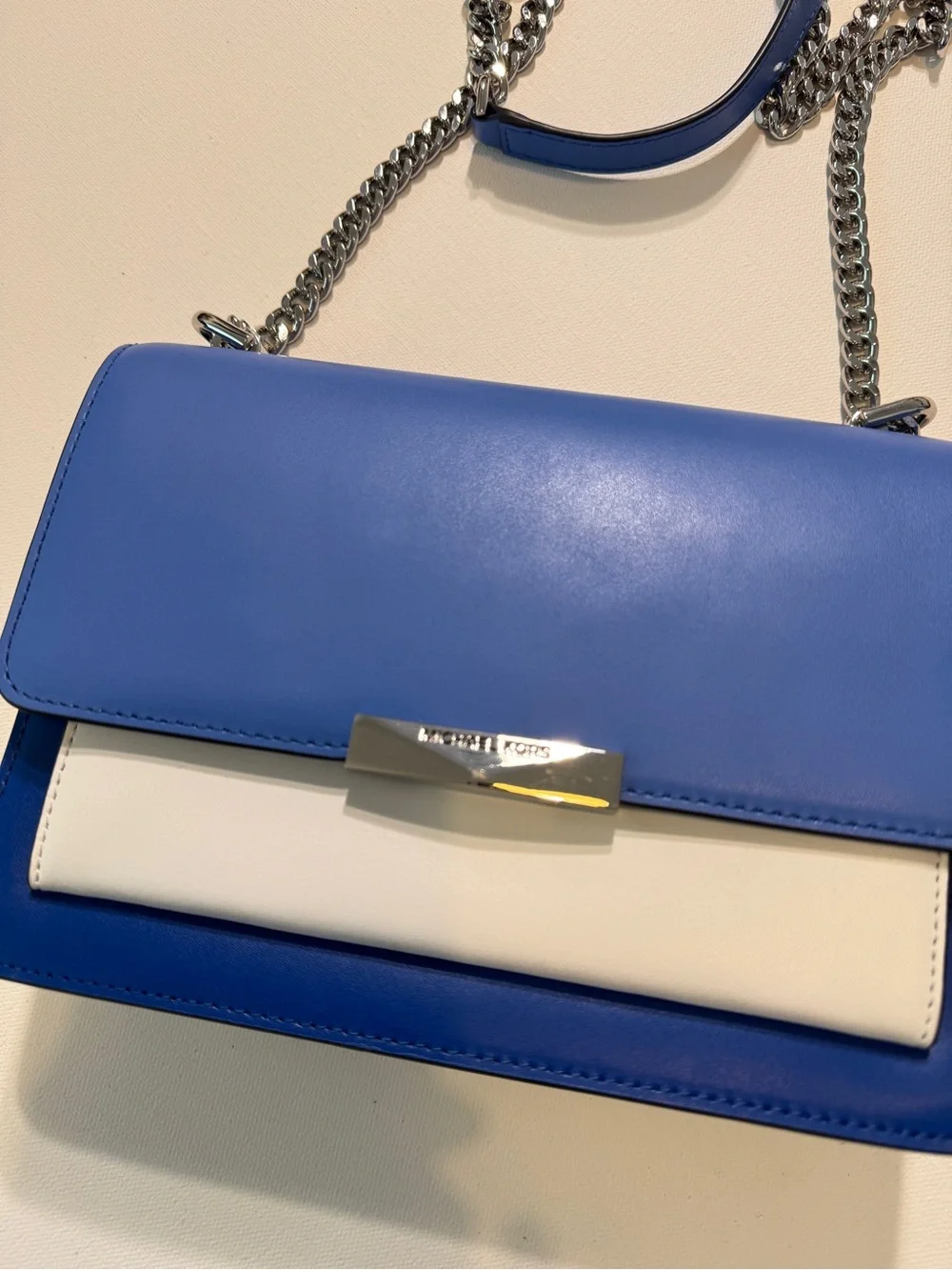 NWT MICHAEL KORS Grecian Blue Multi Jade Medium Shoulder Handbag